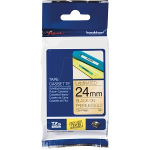 Brother TZe-PR851 - Black print on premium glitter gold - Roll (2.4 cm x 8 m) 1 roll(s) laminated tape - for Brother PT-H110, H200